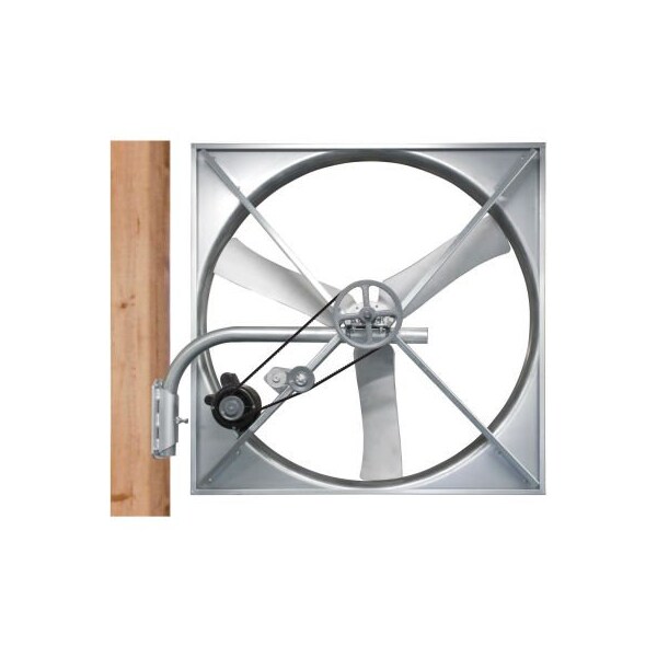 J & D Manufacturing J&D Bracket Swivel Offset 4 to 6" Wood Post Galvanized Steel for 50, 55, 60" VPX VRSBRPR6PX - main